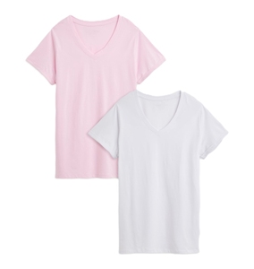 <b>Women</b> <b>V</b> <b>Neck</b> Loose Fit <b>T</b>-<b>Shirt</b> Solid Color Spandex Polyester Casual Top Spring Summer Wear Breathable Custom Logo - Product Image 4