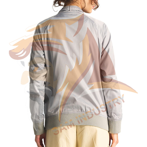 Solid Color High Street Fashion Casual <b>Women</b> Satin <b>Jacket</b> High Quality <b>Women's</b> Satin Polyester <b>Jacket</b> - Product Image 2