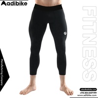 Collants de compression respirants anti-UV à taille élastique pleine longueur pour hommes, personnalisables, vente en gros, faible MOQ, fitness