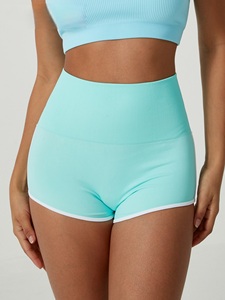 Shorts de sport pour femmes à séchage rapide, motif uni, shorts de compression pour la course à pied et le yoga, shorts d'entraînement doux - Product Image 5