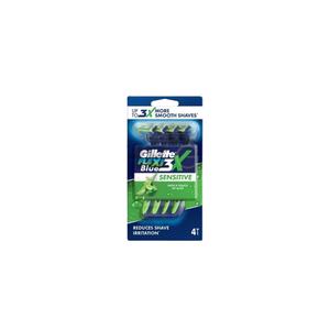 Rasoirs jetables pour hommes Gillette Blue 3 Flexi Sensitive, lot de 4, origine Vietnam - Product Image 1