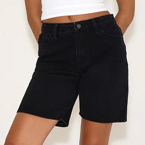 Low moq distressed shorts women ripped jean shorts streetwear summer casual <b>comfort</b> bulk order factory - Product Image 2