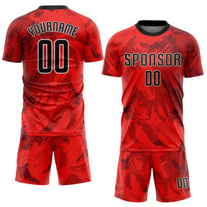 Maillots de football respirants et légers 100% polyester, logo personnalisé, sublimation, vêtements d'équipe, maillot de football d'entraînement - Product Image 2