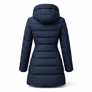 Abrigo Acolchado Negro Personalizado para Mujer - Suministro Directo de Fábrica, Venta al por Mayor OEM, Chaquetas Acolchadas Personalizadas para Mujer, Pedidos al por Mayor - Product Image 2