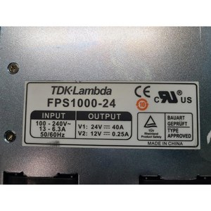 แหล่งจ่ายไฟ AC-DC 24V FPS1000-24 TDK ที่ใช้เป็นชิ้นส่วนอุปกรณ์เซมิคอนดักเตอร์รุ่นเก่า - Product Image 1
