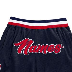 Vêtements d'équipe personnalisés de haute qualité Short de sport vintage Poches latérales Taille élastique Tricoté Short de style sportif de basket-ball OEM solide - Product Image 4