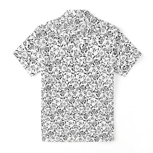 เสื้อเชิ้ตผู้ชายลำลองลายพิมพ์สำหรับฤดูร้อน แขนสั้น ปกคอเสื้อแบบพับได้ ดีไซน์สั่งทำพิเศษ - Product Image 2