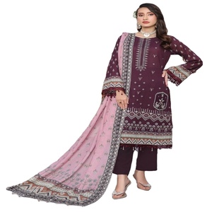 Trajes de mujer listos para usar de 3 piezas de alta calidad, hermosos diseños, uso diario, volumen directo de Haris Pehnawni, indio pakistaní - Product Image 1