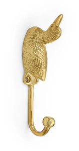 Brass Swimming Duck <b>Wall</b> <b>Hook</b> Handcrafted Decorative Metal <b>Hook</b> for Home <b>Key</b> Holder Towel Hanger Rustic Vintage Finished - Product Image 3