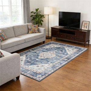 Alfombra Azul para Piso con Diseño Elegante - Product Image 1