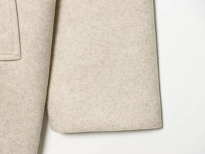 Abrigo Casual de Piel Sintética para Mujer, Otoño/Invierno 2026, Cuello en V, Doble Botonadura, Transpirable, Mangas Largas, Corte Holgado - Product Image 5