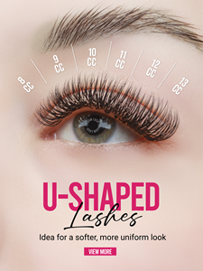 ขนตาปลอม Charmlash Private Label รุ่น U Shape 2D  แบบเพิ่มวอลลุ่ม ความหนา 0.07 ความยาว 8-15 มม. - Product Image 6
