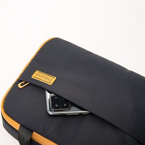 Black twill women's <b>toiletry</b> bag travel cosmetic <b>storage</b> bag daily handbag - Product Image 3
