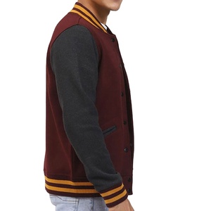 แจ็คเก็ตเบสบอลปักลายเชนิลล์ขนสัตว์ดีไซน์วินเทจคุณภาพสูงปี 2025 สำหรับผู้ชาย มีฮู้ด ปักโลโก้ได้ตามสั่ง สำหรับฤดูหนาว - Product Image 3