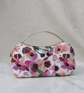 Bolso de Mano de Fiesta para Mujer, Personalizado, Bordado, de Alta Calidad, con Cuentas, Brillante - Product Image 3