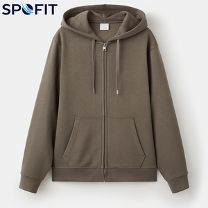 Sweat à capuche haute performance pour hommes, logo personnalisé, 100 % coton, sport de plein air, sweat à capuche zippé de haute qualité pour garçons, coupe classique, streetwear - Product Image 5