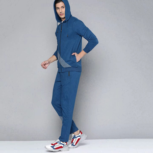 Men's 100% Cotton <b>Athletic</b> Training Tracksuit High Quality Hooded Custom Logo Breathable Fleece Polka Dot Pattern Fashionable - Product Image 4