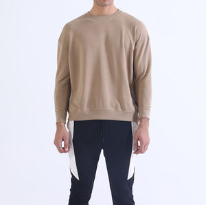 เสื้อสเวตเชิ้ตผ้าฝ้ายฟลีซดีไซน์ใหม่ พิมพ์ลายตามสั่ง สไตล์สตรีทแวร์ คอกลม ทรงหลวม พร้อมจำหน่ายราคาส่ง - Product Image 4