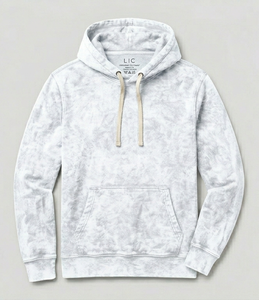 Sudadera con capucha Cleanfit de estilo holgado para hombre, de forro polar resistente de 350 g, corta y ancha, con forro antiarrugas, de mezcla de algodón básico. - Product Image 3