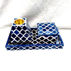 Ensemble cadeau Mabkhara artisanal pour Oud, charbon de bois et célébrations festives, majesté arabe, incrustation d'os, ensemble de brûleur à bakhoor en bois - Product Image 4