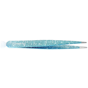 Precision <b>Tool</b> for Men & Women Ingrown Hair Eyebrow Removal Cyan Color Professional Stainless Steel Eyebrow Tweezers - Product Image 2