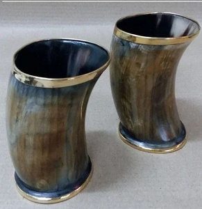 Handmade Eco-Friendly Polished Buffalo <b>Horn</b> Antique Imitation Viking <b>Drinking</b> <b>Horn</b> with Custom Logo-FAIZA CRAFT - Product Image 6