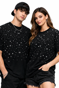 Camiseta con Pedrería Más Vendida, Nuevo Diseño, Camiseta con Pedrería a la Moda para Adultos - Product Image 5