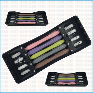Ensemble d'instruments dentaires manuels réutilisables LMI Arte Set 5 Cassette Noir de qualité supérieure en acier inoxydable - Product Image 3