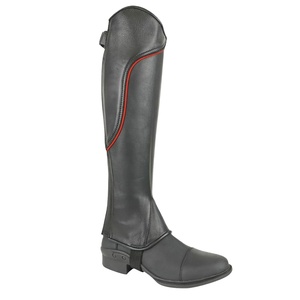 Bottes d'équitation hautes en cuir véritable pour femmes, avec fermeture éclair, pour l'équitation anglaise, western, cowboy et motard - Product Image 4