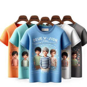 Comfortable High-grade O-Neck T-Shirts Short Sleeved Custom-Designed Printed Logo Knit Cotton Single Jersey at Wholesale Price - Product Image 2