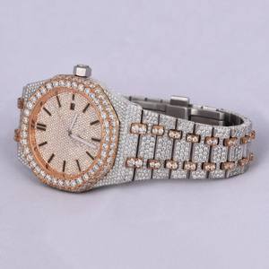 Reloj de acero inoxidable personalizado de alta calidad para hombre, 41mm, estilo Hip Hop helado, Leb Grown Diamond, diseño de negocios antiguo de lujo - Product Image 3