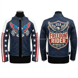 Full Grain Leather <b>Racing</b> <b>Jacket</b> Reinforced Stitching CE Armor Protection Men Custom High Performance Motorbike Rider Gear - Product Image 6