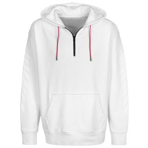 Custom Design Solid Winter Men's Quarter Zip Hoodies-Cotton/Polyester Breathable Eco-Friendly Quick Dry Lightweight High Quality - Product Image 1