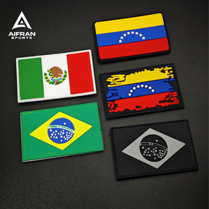 Patch en PVC souple personnalisé Aifran en gros avec dos auto-agrippant pour chapeaux, sacs, vêtements – Patch en caoutchouc durable - Product Image 5