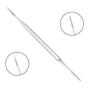 Empujador de Cutículas de Acero Reutilizable con Punta Puntiaguda y Gancho Curvo, Acabado de Alta Calidad, Servicio OEM - Product Image 5