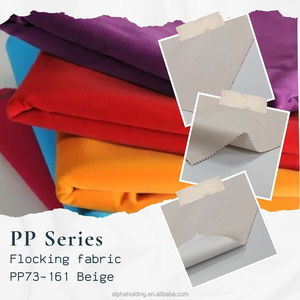 Manufacture <b>Rayon</b> Pile Woven Backing Pigpell Flocking Cloth 54" 70Y Jewelry Packaging PP73-161 Beige - Product Image 2