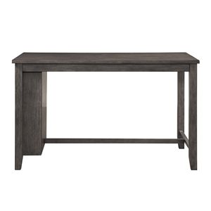Tavolo Moderno in Legno Grigio da 1 Pezzo con Ripiani Integrati, Arredamento Multifunzionale per Cucina e Sala - Product Image 2