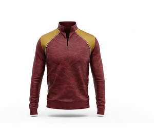 Soft Polyester Quarter Zip <b>Jacket</b> Manufacturer <b>Men</b> Women Youth Sportswear Quick Dry Team <b>Pullover</b> - Product Image 1