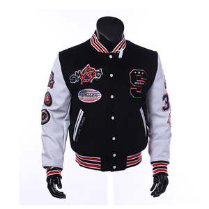 Chaquetas Varsity Letterman de Cuero con Bordado de Alta Calidad, Fabricadas a Medida para Hombre, Cómodas y Transpirables - Product Image 1