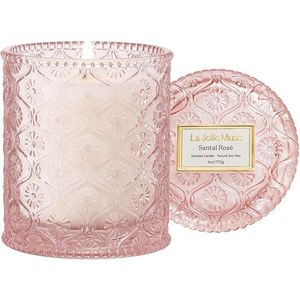 Candela Profumata Santal Rose con Aromi di Zafferano e Rosa, 40 Ore di Durata, Cera di Soia Naturale - Product Image 3