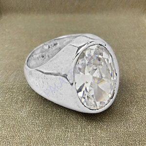 Anillo de Plata para Hombre con Cristal y Circonita Cúbica, Estilo Art Palace, Plata de Ley 925, Gema Clásica, Accesorio de Moda - Product Image 4