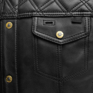 Gilet en cuir respirant pour homme, design tendance automne, coupe-vent, loisirs, haute qualité, sans manches - Product Image 5