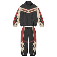 Conjunto de Sudadera con Capucha y Pantalones Acampanados de Chándal, Personalizado con Bordado 3D, Estilo Vintage, de Tejido Grueso, Ecológico y Transpirable, para Ropa Urbana