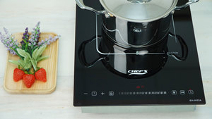 Cocina de inducción simple de 1/2 ", capacidad máxima de 2200W, superficie de vidrio cerámico monolítico de alta calidad de Vietnam - Product Image 5