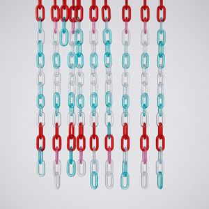 Artistic Waterproof Hand Modeled <b>Resin</b> Link Chain Wall Sculpture Multicolor Irregular Shape Fashion Home Decoration Handmade - Product Image 1