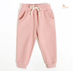 Pantalons pour bébés, tout-petits et enfants, fabriqués directement en usine, doux pour la peau, en coton et élasthanne, séchage rapide, coupe droite, décontractés - Product Image 2