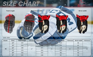 Gants de hockey en cuir synthétique véritable, conçus sur mesure, pour jeunes et juniors, couleur personnalisée, entraînement sur glace et sur gazon - Product Image 6