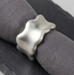 Best Selling <b>Napkin</b> Ring Table Centerpiece Decor <b>Silver</b> Finished <b>Napkin</b> Ring for Table Decoration Indoor Party - Product Image 5