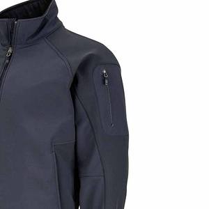 Veste softshell à capuche pour homme de haute qualité, imperméable, coupe-vent, longue et fine, manteau d'hiver, broderie personnalisée OEM, tissu en nylon - Product Image 4