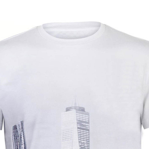 เสื้อยืดคอกลมแขนสั้นผู้ชาย แห้งเร็ว มีลาย พิมพ์ลาย ทรงปกติ สไตล์ฮิปฮอป ลำลอง ผลิตจากโพลีเอสเตอร์/คอตตอน - Product Image 3